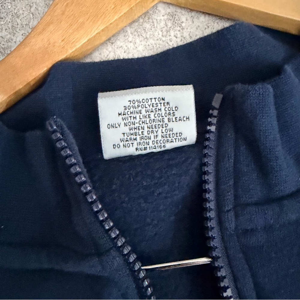 Vintage Y2K Villanova Quarter Zip Sweater 3XL‎ Collegiate Athletic - Picture 5 of 7